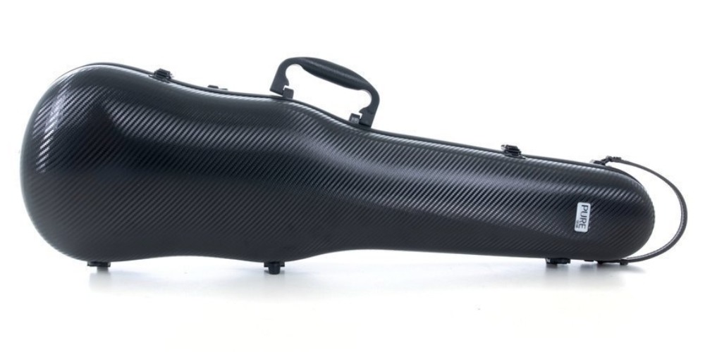GEWA 'Pure 1.8' shaped violin case 4/4 & 3/4. Black