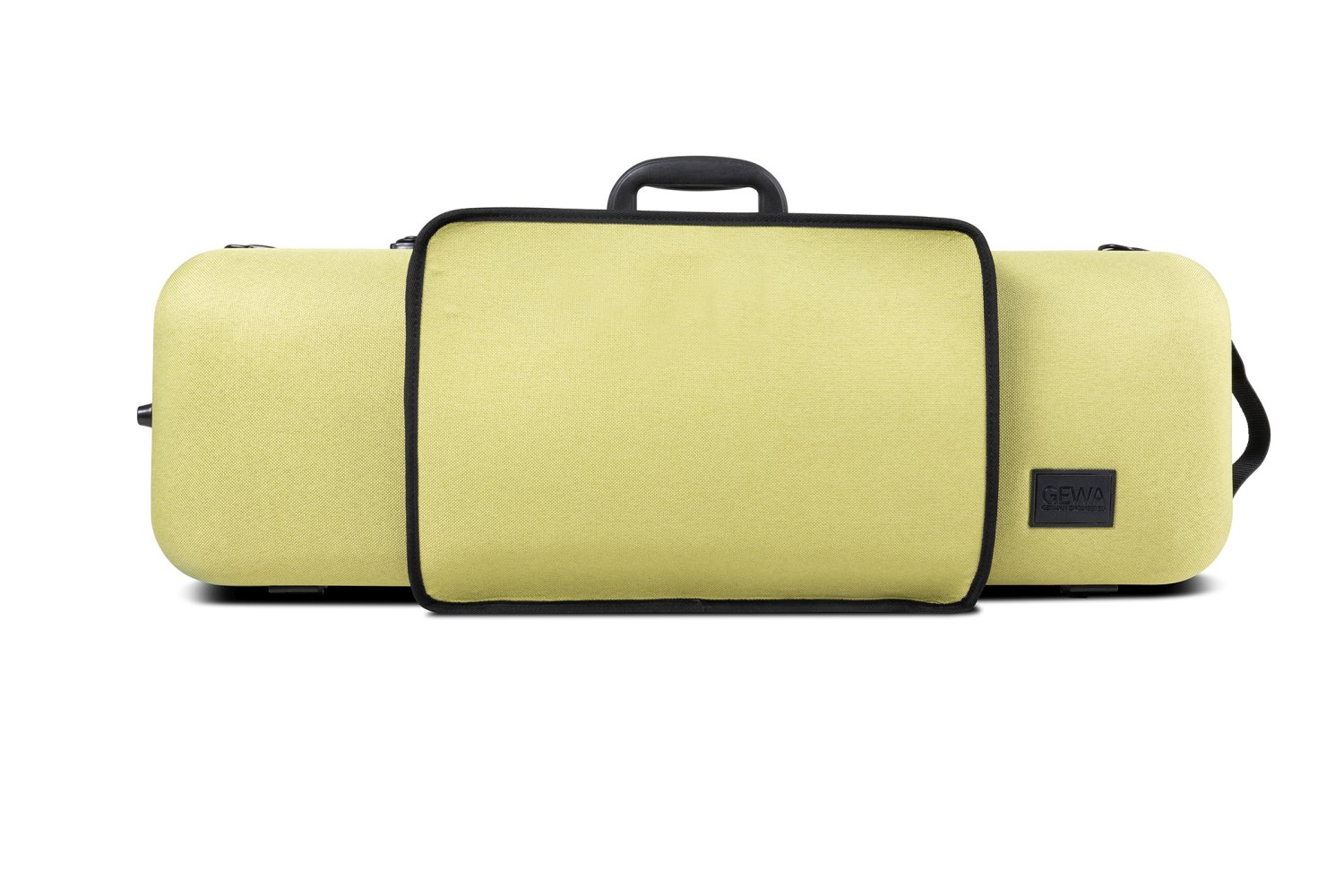 GEWA 'Bio-A' violin case. Organic Flax fibre. Oblong Lime. 1/2-4/4 size